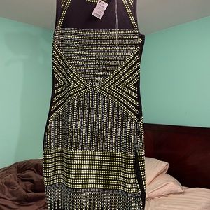 Akira black dress with rhinestones and bright bead